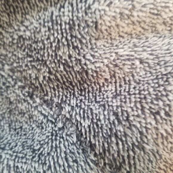 STAN HERMAN ZIP UP FLEECE JACKET. SIZE M. Grayish black. Full front zipper. - Picture 14 of 15